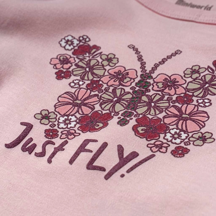 Βρεφικό σετ για κορίτσια Just fly ροζ εποχιακά μηνών βρεφικά καθημερινά online (2)