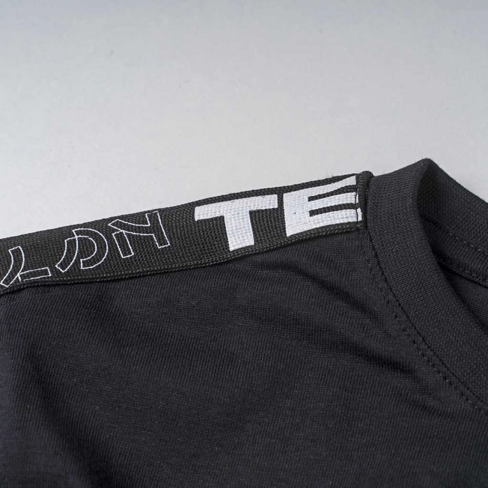 Παιδική μπλούζα Losan για αγόρια LSN tech μαύρο κοντομάνικες καλοκαιρινές tshirt μπλούζες αγορίστικες ετών (3)