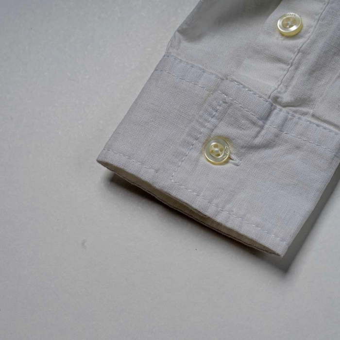 Παιδικό πουκάμισο Losan για αγόρια simple me άσπρο αγορίστικα πουκάμισα με γιακά μαο mao μοντέρνα ετών (1)