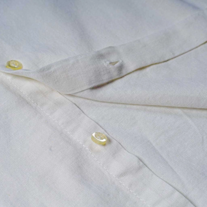 Παιδικό πουκάμισο Losan για αγόρια simple me άσπρο αγορίστικα πουκάμισα με γιακά μαο mao μοντέρνα ετών (5)