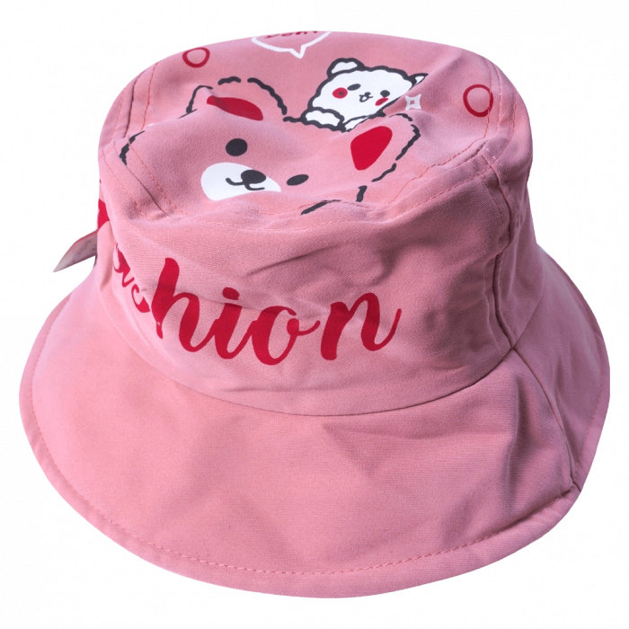 Παιδικό καπέλο bucket για κορίτσια fashion ροζ μοντέρνα καπελάκια για αγοράκια στρογγυλά ετών online