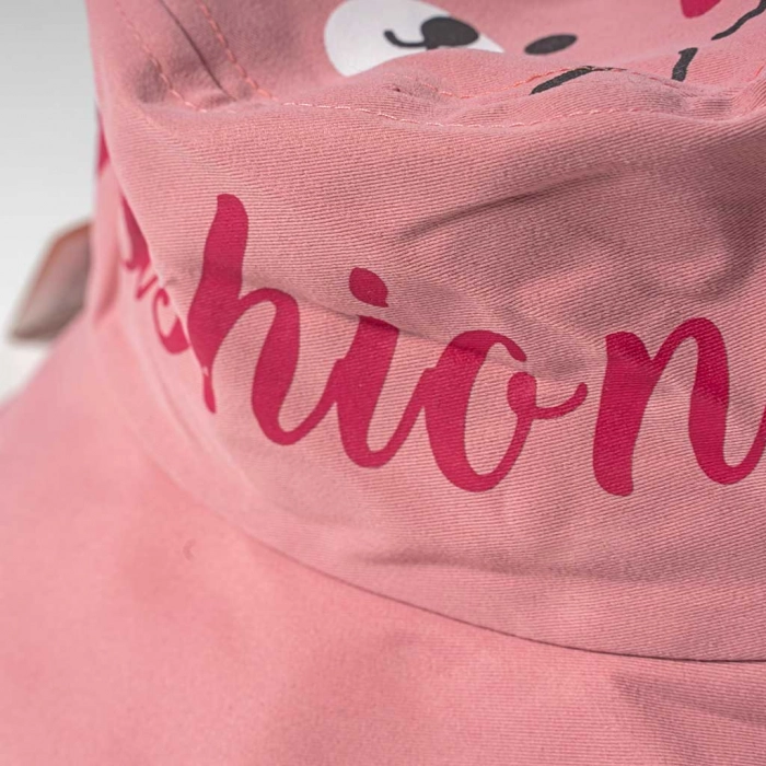 Παιδικό καπέλο bucket για κορίτσια fashion ροζ μοντέρνα καπελάκια για αγοράκια στρογγυλά ετών online (2)