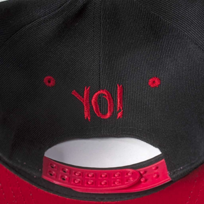 Παιδικό καπέλο τζόκεϊ για αγόρια yo κόκκινο μοντέρνα καπελάκια για αγόρια τραπ trap ετών online (1)