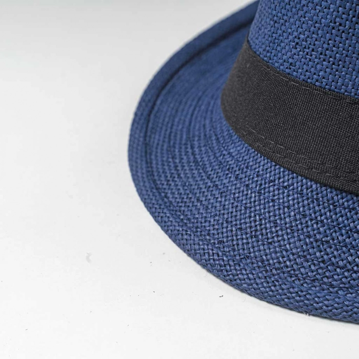 Παιδικό καπέλο καβουράκι για αγόρια Boss2 ραφ μοντέρνα καπελάκια για αγοράκια στρογγυλά ψάθινα ετών online (2)
