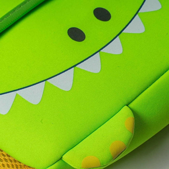 Παιδική τσάντα πλάτης για αγόρια Crocodile πράσινο για δωράκι μικρές παιδικές μοντέρνες αγοράκια (3)