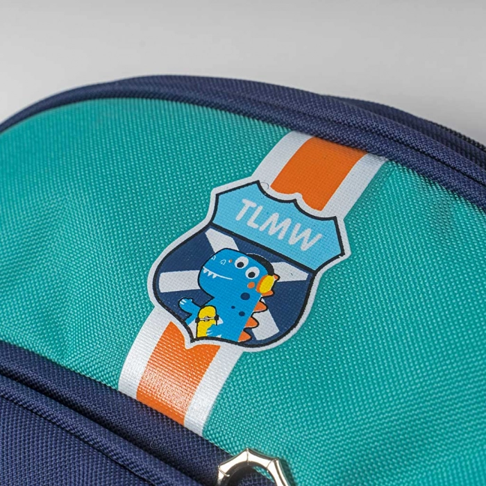 Παιδική τσάντα πλάτης για αγόρια Dino boom μπλε backpack τσαντούλες αγορίστικες μικρές μοντέρνες (3)