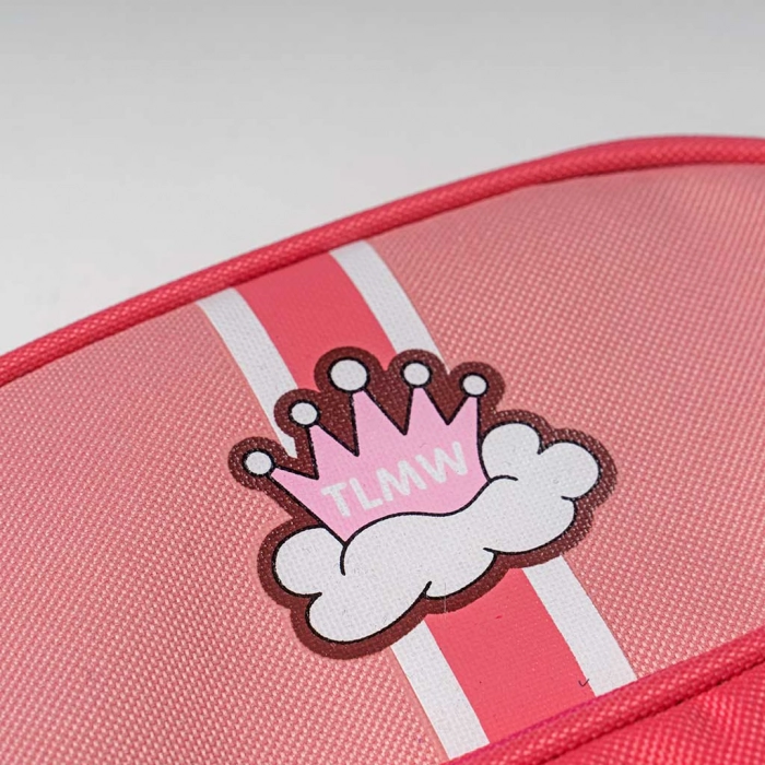 Παιδική τσάντα πλάτης για κορίτσια love hoem κοραλί backpack τσαντούλες κοριτσίστικες μικρές μοντέρνες (3)