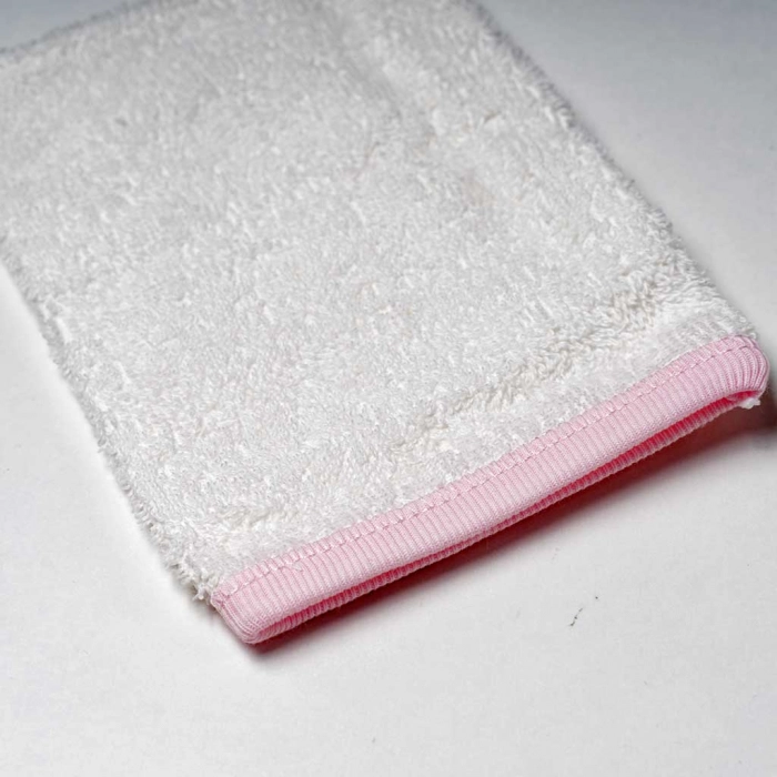 Παιδικό σετ 4 τεμαχίων για κορίτσια Rabbit Ροζ  μπουρνούζια πετσέτες παντόφλες παιδικά (2)