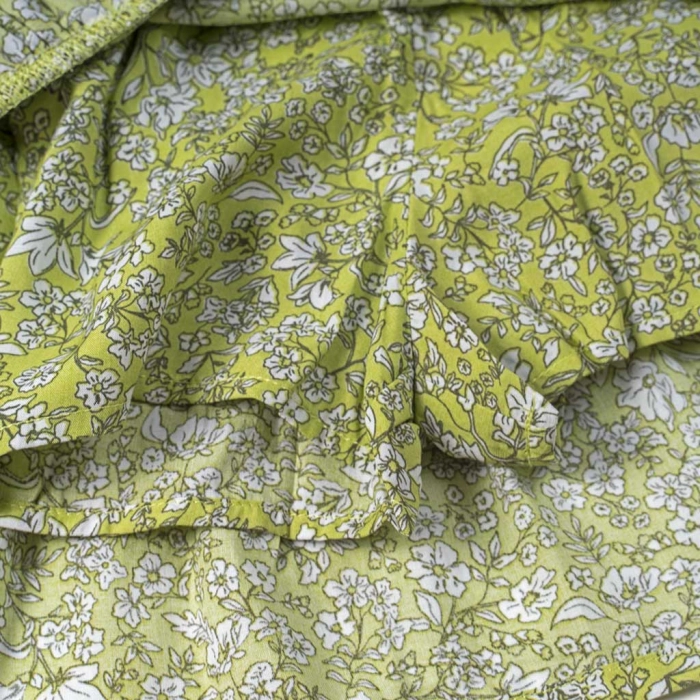 Παιδική φούστα-σορτσς Losan για κορίτσια flower girl πράσινο καλοκαιρινές φούστες κοριτσίστικες ετών (1)