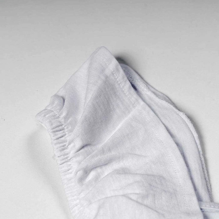Παιδική μπλούζα Losan για κορίτσια one side άσπρο μπλούζες αμάνικες καλοκαιρινές μοντέρνες κοριτσίστικες ετών (2)