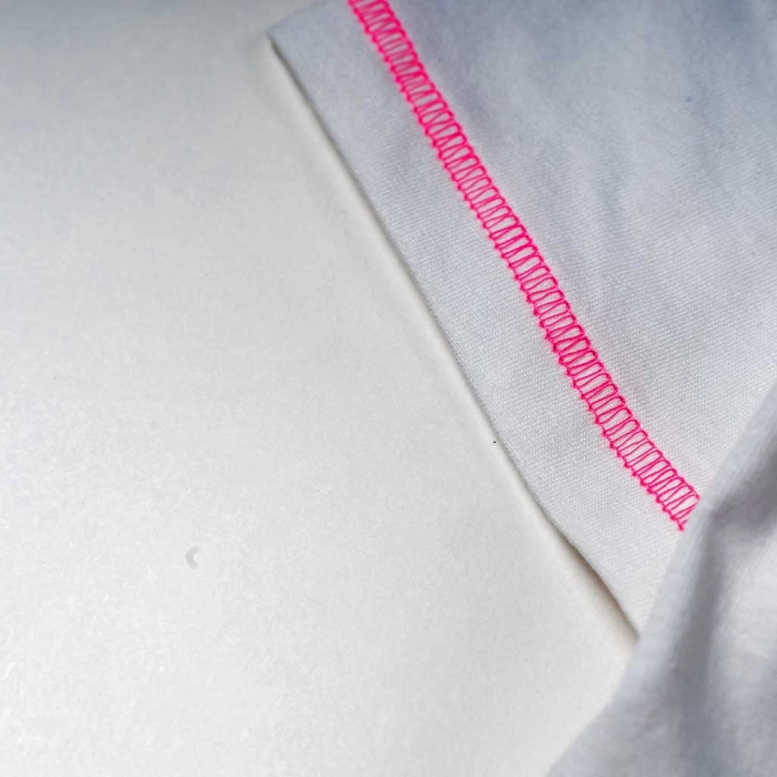 Παιδική μπλούζα Losan για κορίτσια movement άσπρο κοντομάνικες μπλούζες καλοκαιρινές μοντέρνες κοριτσίστικες ετών (4)
