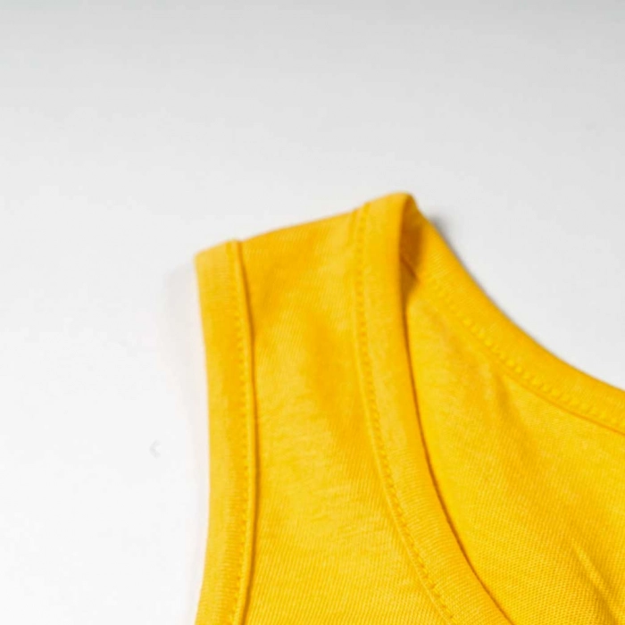 Παιδική μπλούζα Losan για κορίτσια groovy κίτρινο μπλούζες αμάνικες καλοκαιρινές μοντέρνες κοριτσίστικες ετών (3)