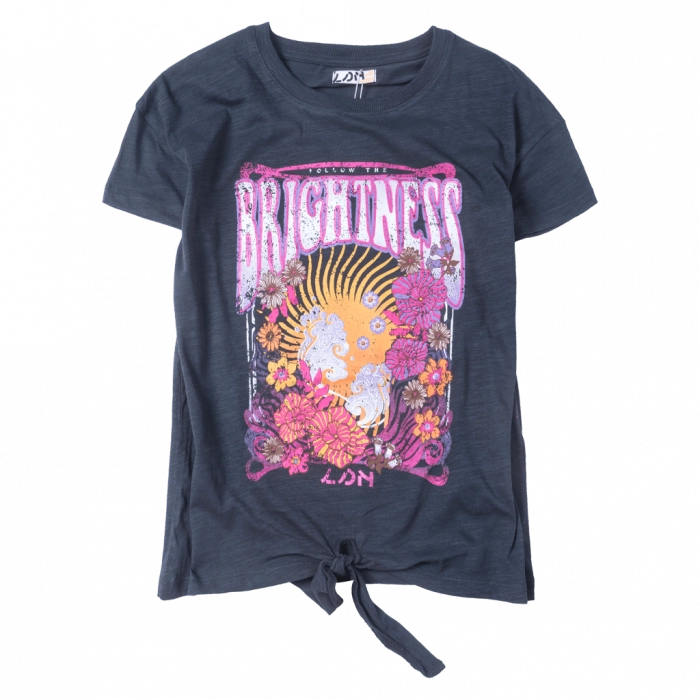 Παιδική μπλούζα Losan για κορίτσια Brightness ανθρακί κοντομάνικες μπλούζες καλοκαιρινές μοντέρνες κοριτσίστικες ετών (1)
