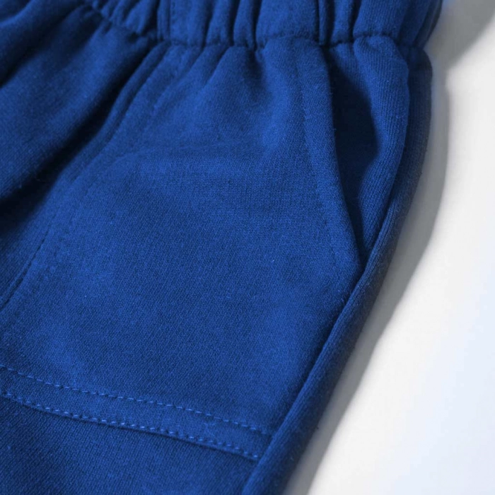 Παιδικό παντελόνι φόρμας Online για αγόρια εποχιακό μπλε ρουά φόρμες αγορίστικες σκέτες χωρίς χνούδι λεπτά2