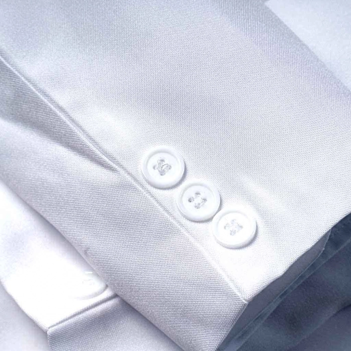 Παιδικό κουστούμι για αγόρια & παραγαμπράκια Bright άσπρο επίσημα κοστούμια παιδικά για γάμους βαφτίσεις λευκό (12)