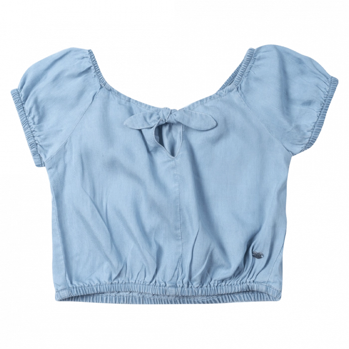 Παιδική μπλούζα Losan για κορίτσια off shoulder μπλε μπλούζες καλοκαιρινές μοντέρνες κοριτσίστικες ετών