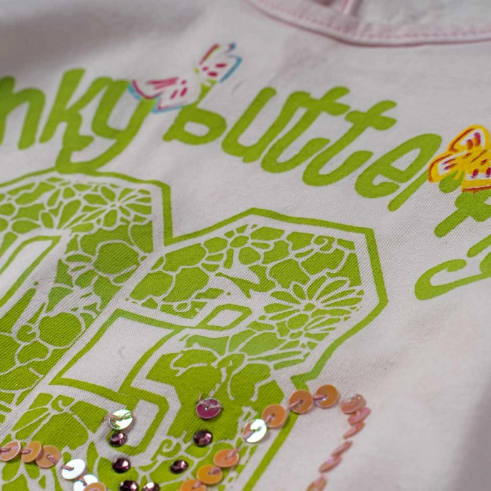 Παιδική μπλούζα Cormorano για κορίτσια Funky ροζ καλοκαιρινή κοντομάνικη με στάμπα ετών online (3)