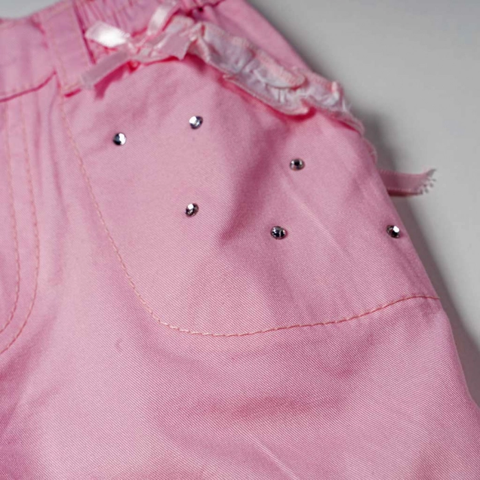 Παιδικό παντελόνι για κορίτσια strass ροζ καλοκαιρινά μοντέρνα παντελόνια ελληνικά οικονομικά (2)