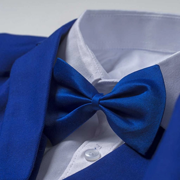 Παιδικό κουστούμι για αγόρια & παραγαμπράκια Άρατος μπλε ρουά για γάμους βαφτίσεις ετών online (2)