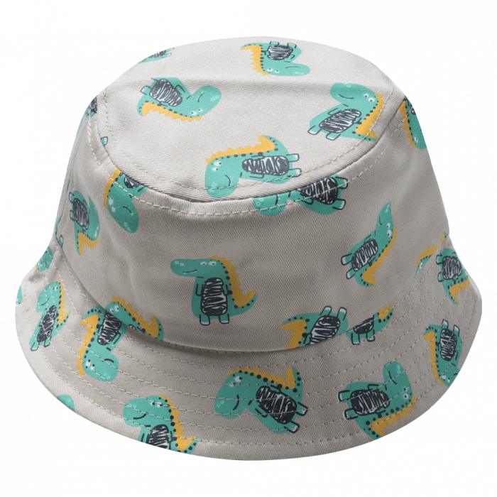 Παιδικό Bucket καπέλο για αγόρια Dinosaur Little μπεζ καλοκαιρινό για παραλία για βόλτα μοντέρνο ετών online (1)