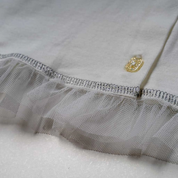 Παιδική ζακέτα για κορίτσια white sea άσπρο φούτερ λεπτή ζακέτες λευκές μονόχρωμες ελληνικές ετών (1)