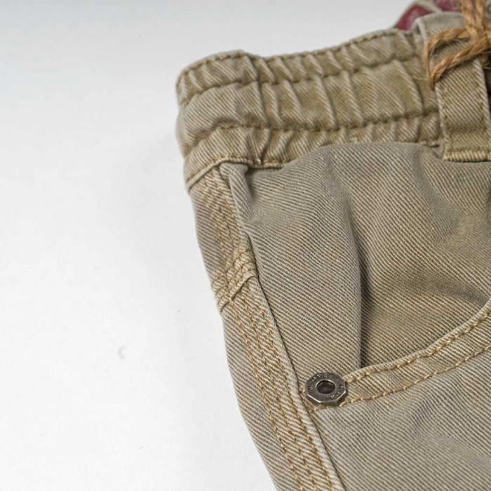 Παιδικό παντελόνι cargo για αγόρια sand κάργο με τσέπτες παντελόνια αγορίστικα οικονομικά (2)