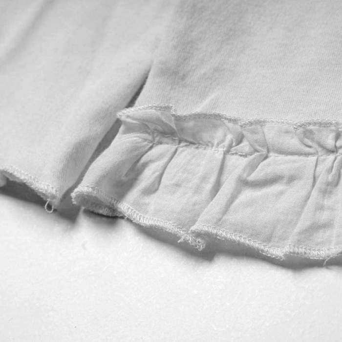 Παιδική μπλούζα για κορίτσια white unicorn άσπρο μακρυμάνικες λεπτές εποχιακές μπλούζες απλές (8)