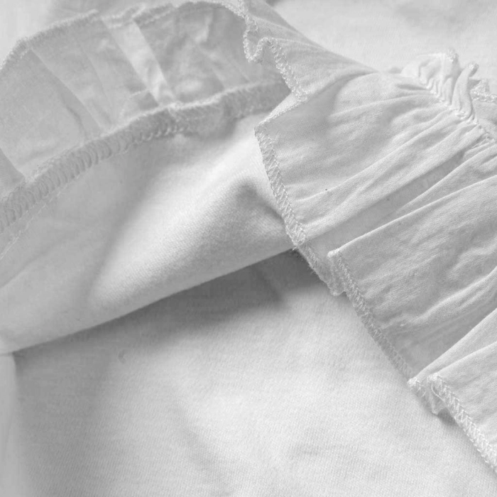 Παιδική μπλούζα για κορίτσια white unicorn άσπρο μακρυμάνικες λεπτές εποχιακές μπλούζες απλές (1)