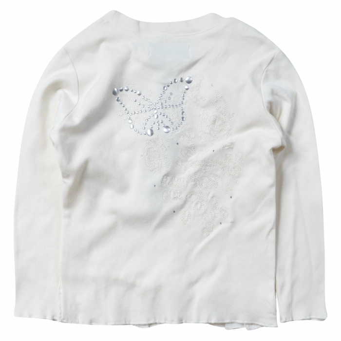 Παιδική μπλούζα για κορίτσια white unicorn άσπρο μακρυμάνικες λεπτές εποχιακές μπλούζες απλές (1)