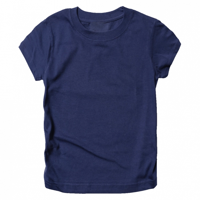 Παιδική μπλούζα μονόχρωμη Basic Jebe μπλε μονοχρωμες κοντομάνικες μπλούζες unisex οικονομικές ετών