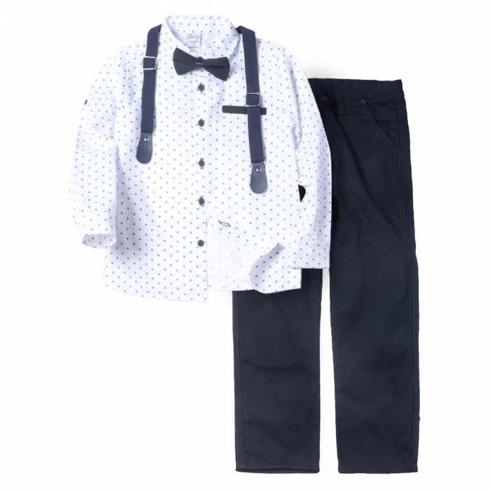 Παιδικό σετ για αγόρια Ken άσπρο καλό ντύσιμο casual εποχιακό ετών online (1)