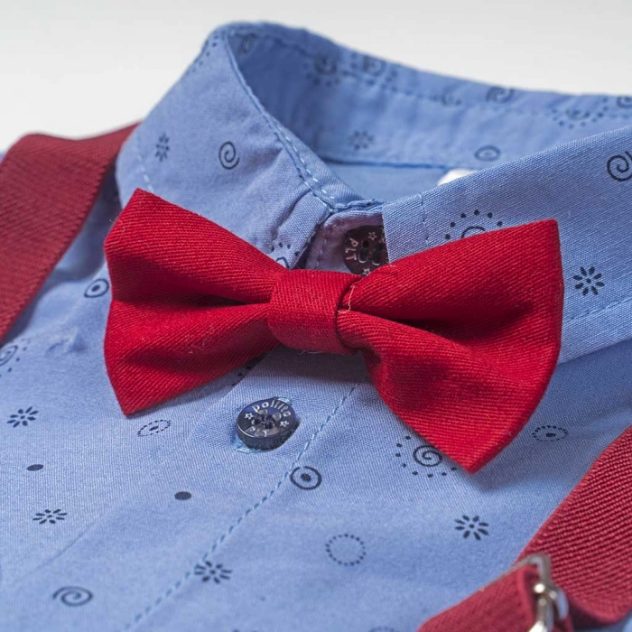 Παιδικό σετ με πουκάμισο Loupi ραφ μοντέρνο για γιορτές με τιράντες αγορίστικο ετών Online (2)