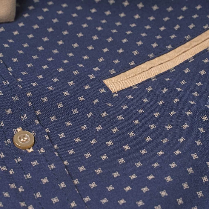 Παιδικό σετ με πουκάμισο για αγόρια Teru μπλε για γιορτές για καλό με τιράντες αγορίστικο ετών online (3)