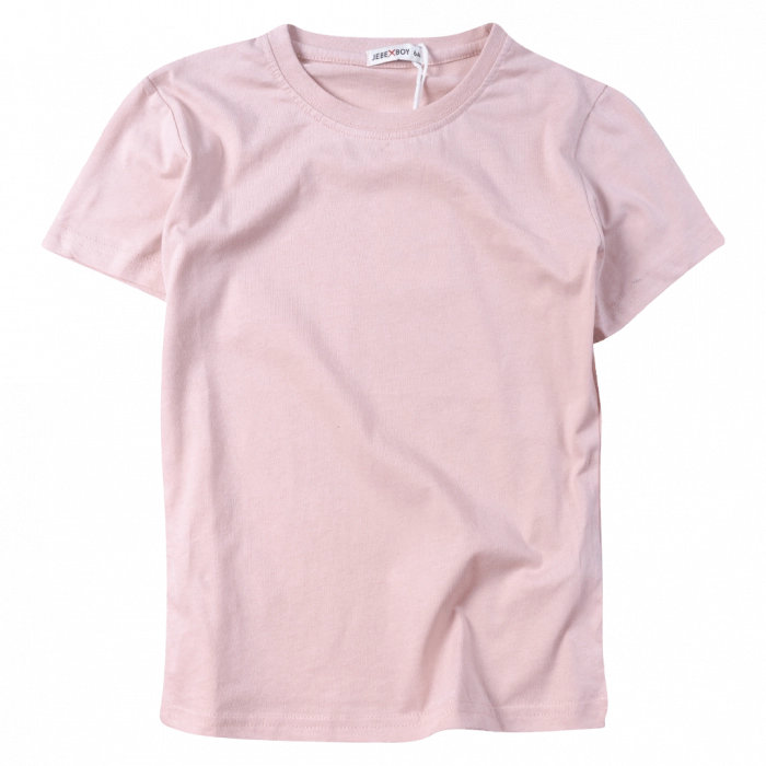 Παιδική μπλούζα για κορίτσια Simple Pink ροζ καλοκαιρινή καθημερινή κοριτσίστική μονόχρωμη ετών Online