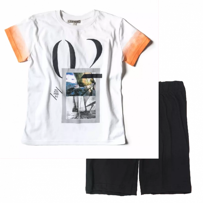 Παιδική μπλούζα New college 02 άσπρη | Παιδική βερμούδα Online για αγόρια Protem μαύρο καλοκαιρινές βερμούδες αγορίστικες σορτσάκια οικονομικά ελληνικά ετών 