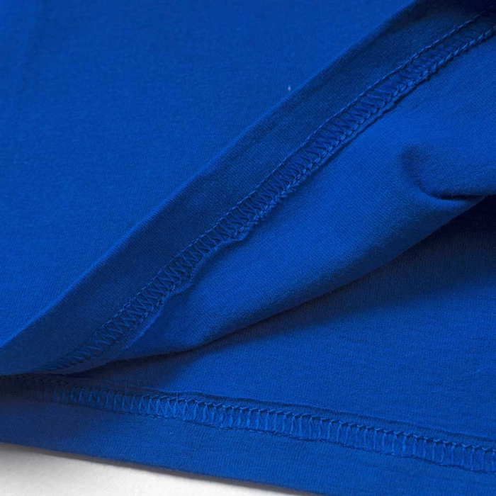 Παιδική μπλούζα μονόχρωμη Basic4 μπλε καλοκαιρινές κοντομάνικες ετών καθημερινές εκδηλώσεις online  (1)