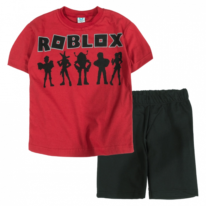 Παιδικό σετ Online για αγόρια Roblox κόκκινο καλοκαιρινά σετάκια οιικονομικά προσφορά ελληνικά φτηνά online ετών