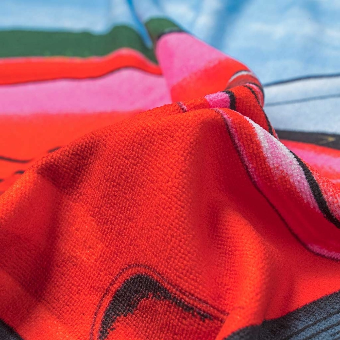 Παιδική πετσέτα θαλάσσης για αγόρια Car παραλια ετών θάλασσα online (2)