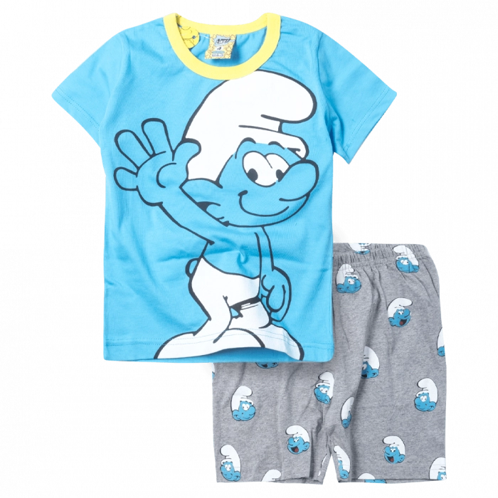 Παιδική πιτζάμα Like για αγόρια Stroumf γαλάζιΟ καθημερινές ετών καλοκαιρινές ύπνου online  (1)