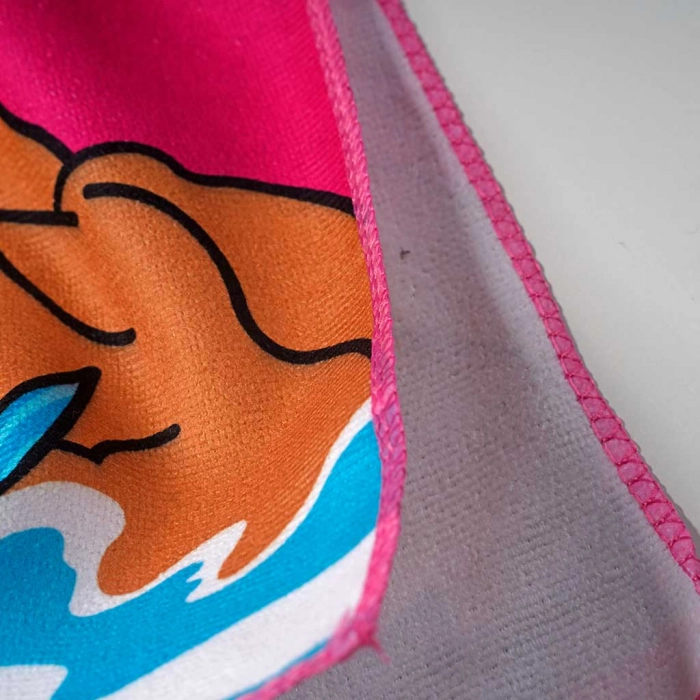 Παιδικό πόντσο θαλάσσης πετσέτα για κορίτσια mermaid ροζ θάλασσα παραλία ετών online (8)