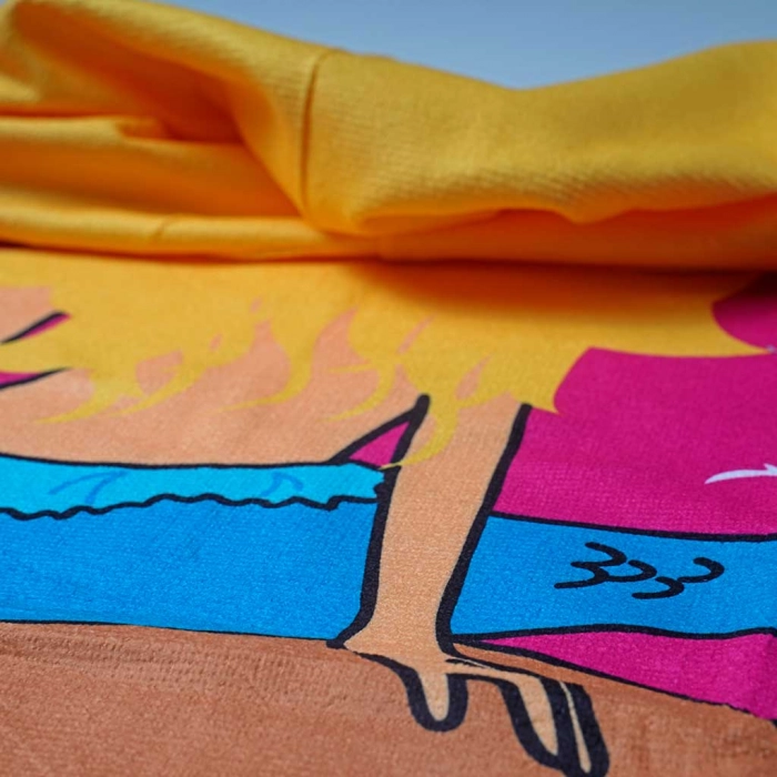 Παιδικό πόντσο θαλάσσης πετσέτα για κορίτσια mermaid ροζ θάλασσα παραλία ετών online (1)