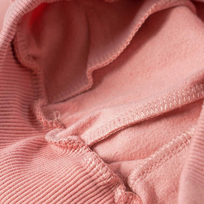 Παιδικό σετ φόρμας Εβίτα για κορίτσια Rock fashion ροζ καθημερινές επώνυμες ετών χειμερινές online (1)