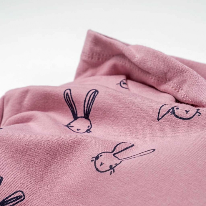 Παιδικό σετ Εβίτα για κορίτσια Little bunnies ροζ καθημερινό σχολείο οικονομικό χειμωνιάτικο ετών online (3)