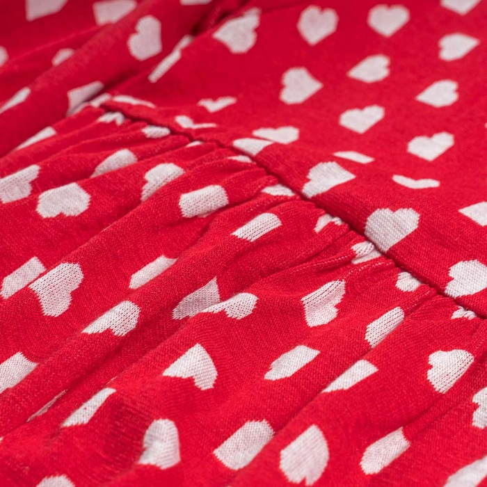 Παιδικό φόρεμα Mayoral  για κορίτσια WhiteHearts κόκκινο μοντερνο casual επώνυμο κοριτσίστικο χειμωνιάτικο ετών Online (4)