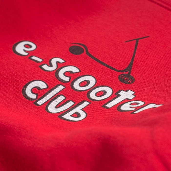 Παιδικό σετ φόρμας ΝΕΚ για αγόρια E-scooter κόκκινο καθημερινέτών επώνυμες ελληνικές χειμερινές online (2)