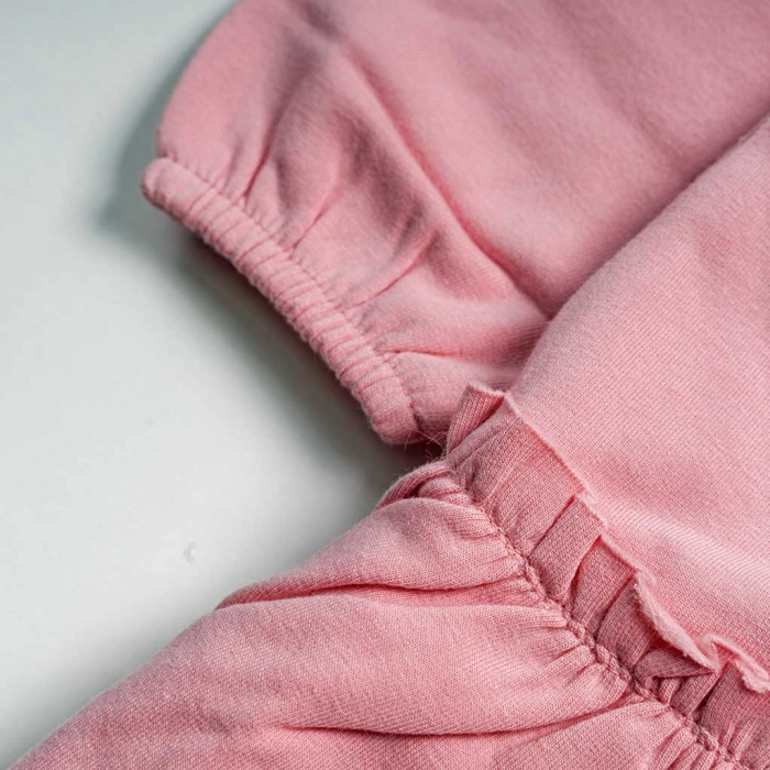 Βρεφικό φόρεμα Mayoral για κορίτσια Hello cat ροζ κοριτσίστικο επώνυμα ζεστό χειμωνιάτικο μηνών online (3)