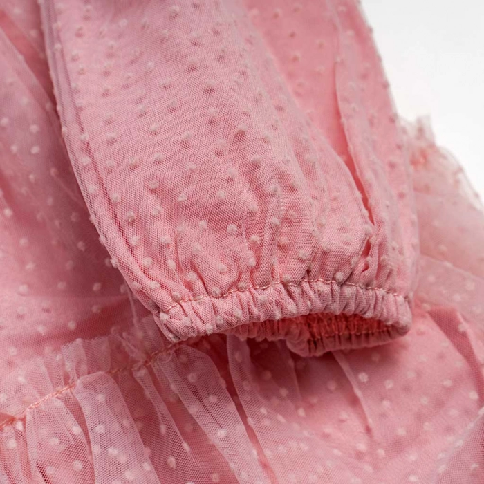 Βρεφικό φόρεμα Mayoral για κορίτσια PrettyOne ροζ επώνυμα μηνών εποχιακά casual online (3)