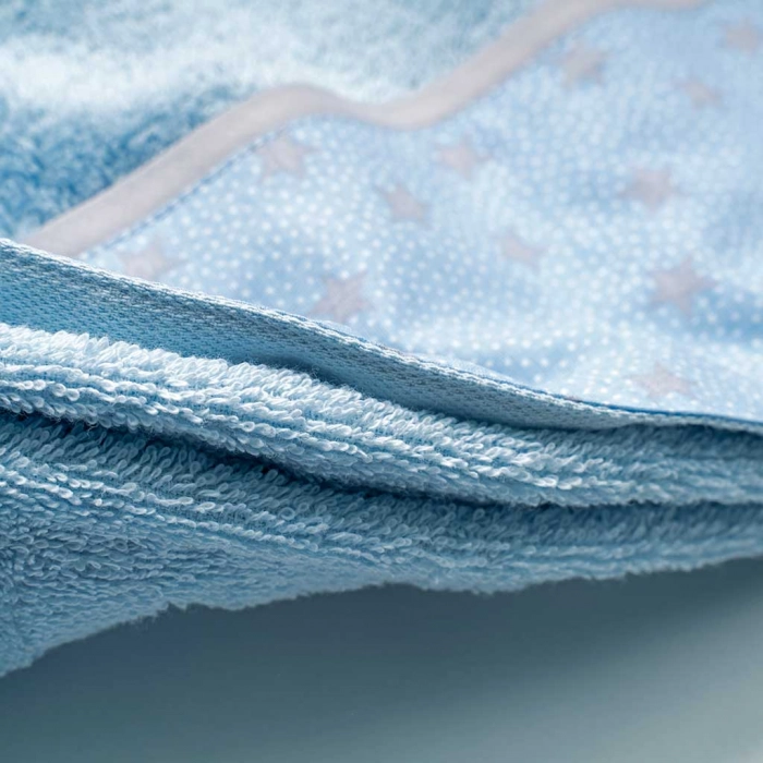 Παιδικό σετ πετσέτες ABO Kingblue μπλε βρεφικά ειδη βαμβακερά για δώρο ελληνικά ετών Online (1)