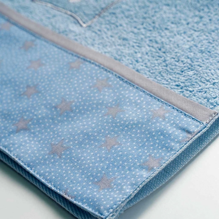 Παιδικό σετ πετσέτες ABO Kingblue μπλε βρεφικά ειδη βαμβακερά για δώρο ελληνικά ετών Online (3)