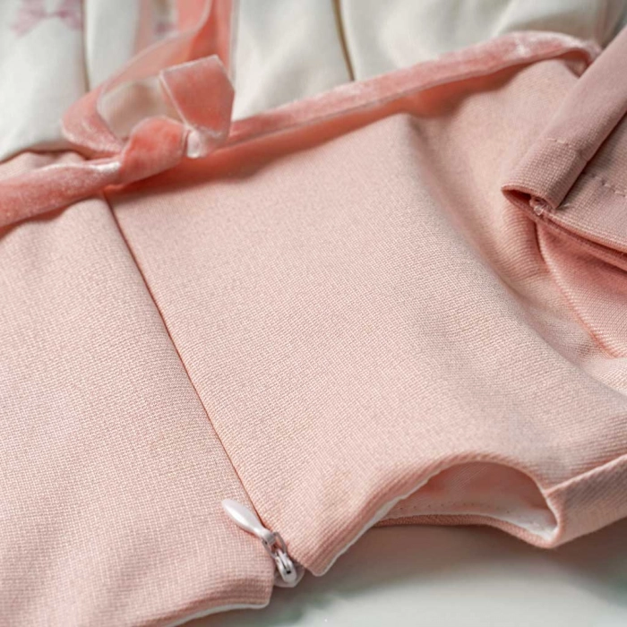 Βρεφικό φόρεμα Εβίτα για κορίτσια ChicBear ροζ μοντέρνο ελληνικά για βόλτα οικονομικά μηνών Online (1)